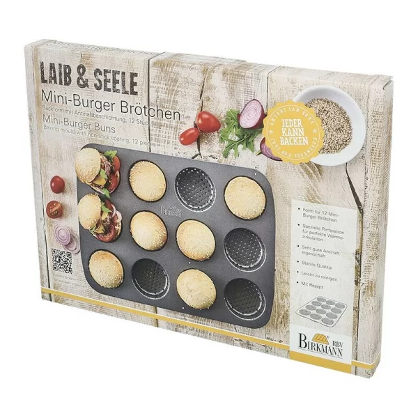 RBV Birkmann Birkmann LAIB & SEELE Mini-Burgerbrötchen-Blech 6