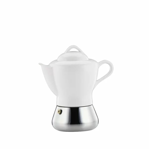 Cilio Espressokocher NICOLE Aus Porzellan/Edelstahl | 4 Tassen 1