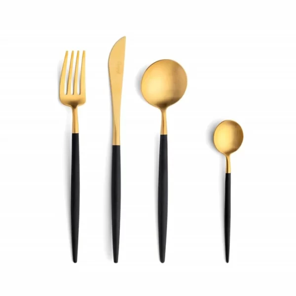 Cutipol Besteck Goa Schwarz/gold 1