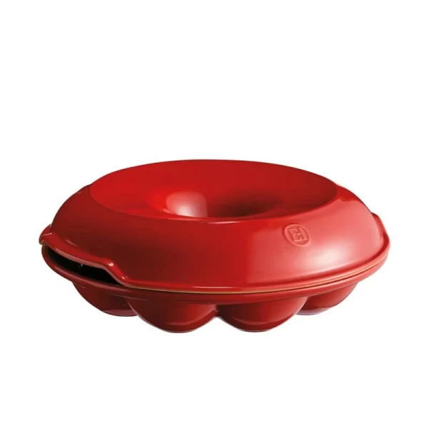 Emile Henry Brötchenkranz Rot 1