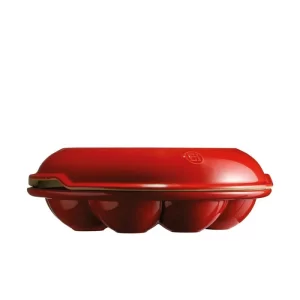 Emile Henry Brötchenkranz Rot 11