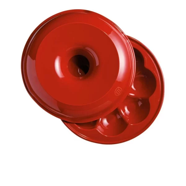 Emile Henry Brötchenkranz Rot 4