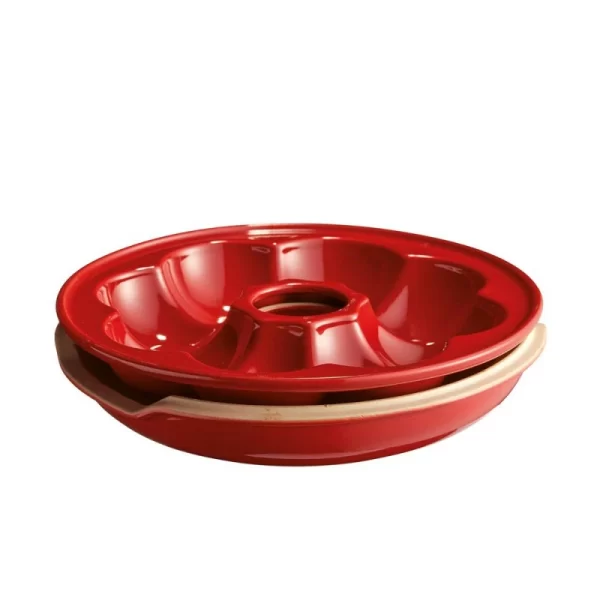 Emile Henry Brötchenkranz Rot 5
