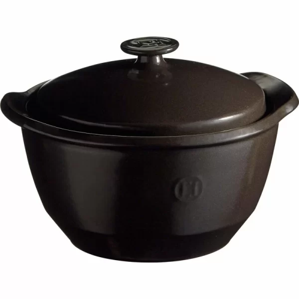Emile Henry Kochtopf One Pot Anthrazit 1