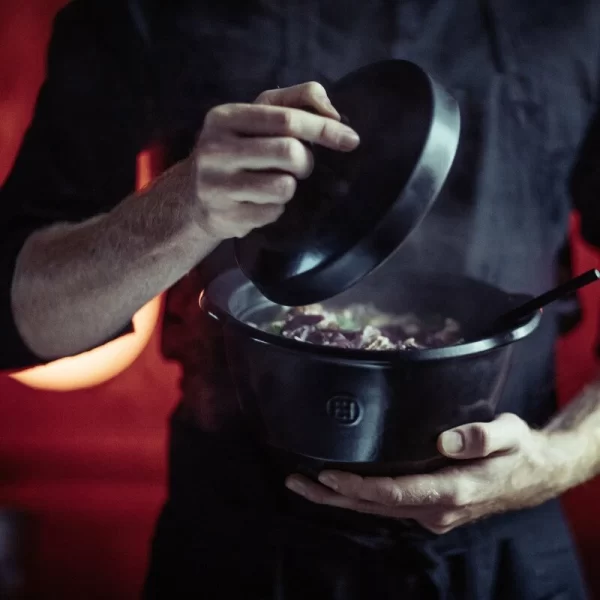 Emile Henry Kochtopf One Pot Anthrazit 5