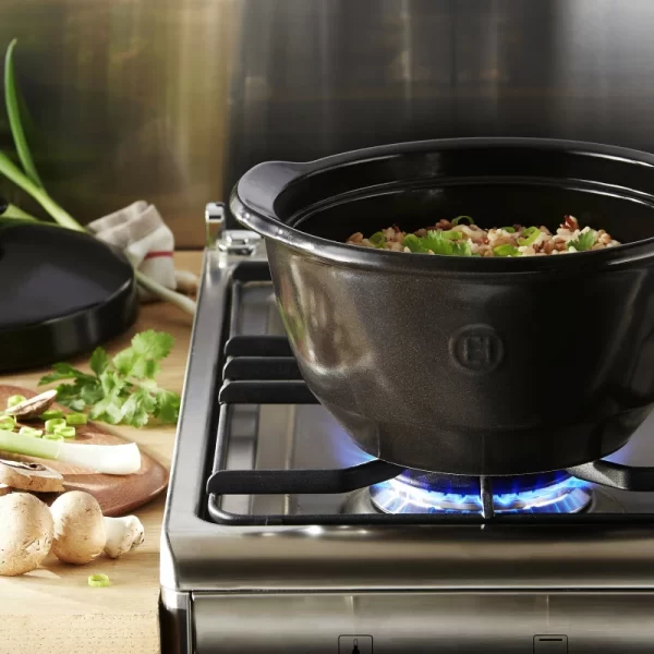 Emile Henry Kochtopf One Pot Anthrazit 8