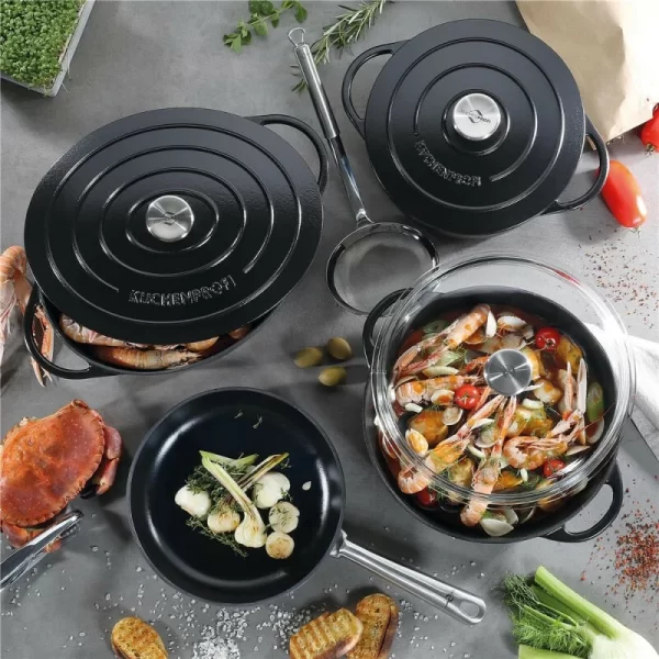 Küchenprofi PROVENCE Bratentopf Oval Schwarz 3