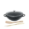 Küchenprofi Wok Set Aus Gusseisen 7
