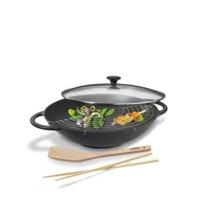 Küchenprofi Wok Set Aus Gusseisen 6