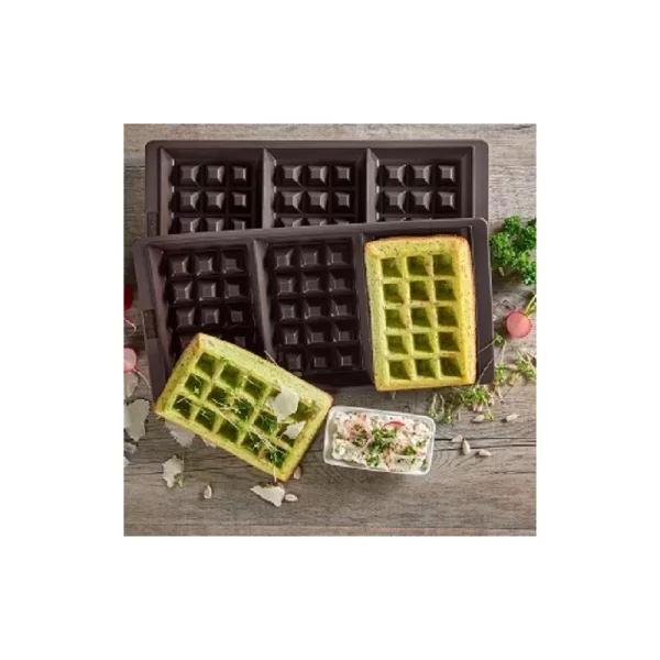 Lurch FLEXI®FORM Waffel Silikon 3-fach | 2er-Set 4