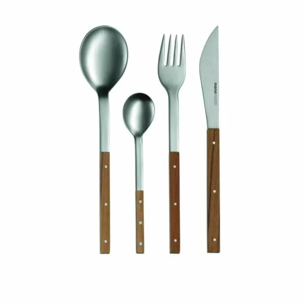 Mono Besteck Set „mono-t“ | Mit Kurzer Messerklinge | 4 Tlg. 1