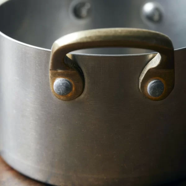 Nicolas Vahé Edelstahl Mini-Töpfe Messing-Griffen 5