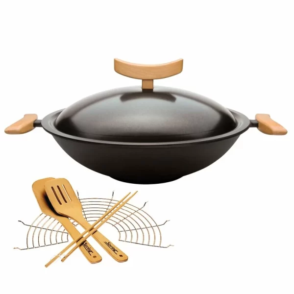 Spring Guss-Wok Mit Zubehör-Set | 6 Tlg. 1