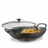 Spring Guss-Wok Set Mit Glasdeckel, Abtropfgitter, Holzwender Und Rührstäbchen | Ø 35 Cm 7