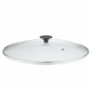 Spring Guss-Wok Set Mit Glasdeckel, Abtropfgitter, Holzwender Und Rührstäbchen | Ø 35 Cm 12