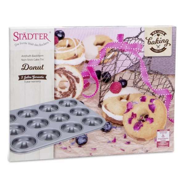 Städter We Love Baking Donut-Blech 12er 5