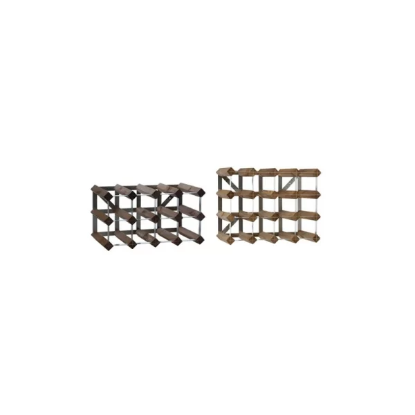 Traditional Winerack Weinregal Aus Holz Antik Für 15 Flaschen (Selbstaufbau) 1