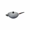 Woll Diamont Lite Guss-Wok Set M. Glasdeckel + Abnehmbarem Stiel 5