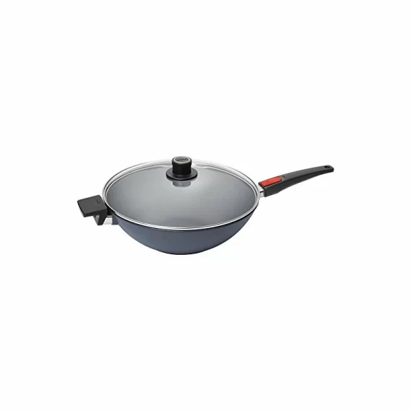 Woll Diamont Lite Guss-Wok Set M. Glasdeckel + Abnehmbarem Stiel 1